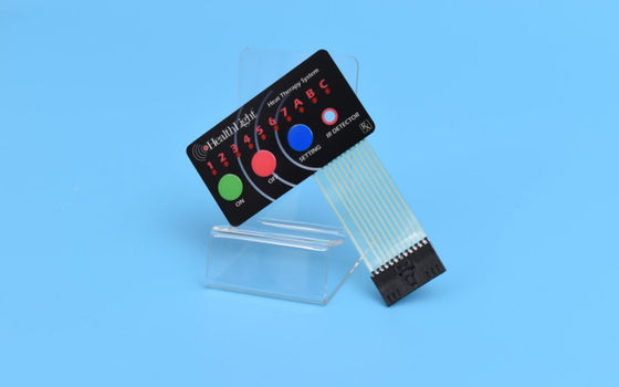 Customized LED Membrane Switch with Semi transparent Window and Embossed/Flat/Metal/Silicone/Rubber Buttons