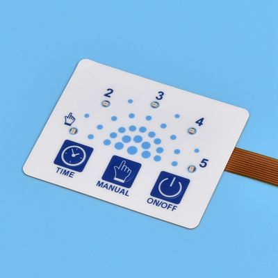 Rim Embossing Shape LED Membrane Switch with Customized Design and 4oz To 8oz Operating Force