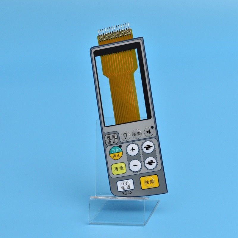 30V Flexible Membrane Switch For Membrane Control Panel With LCD Display