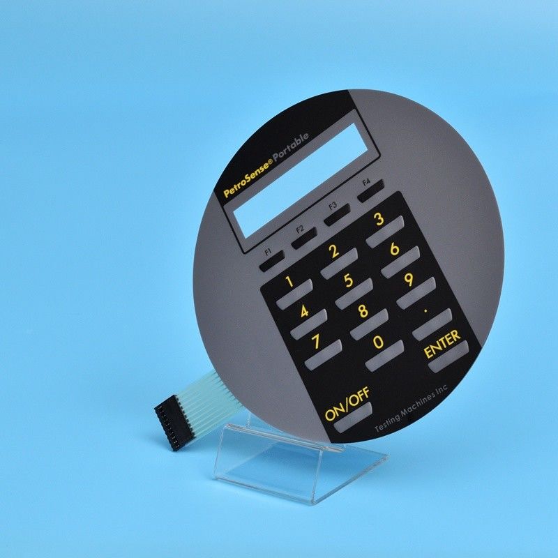 5 Keypad 110 X 110mm Polyester Keyboard Switch Panel With Backlighting