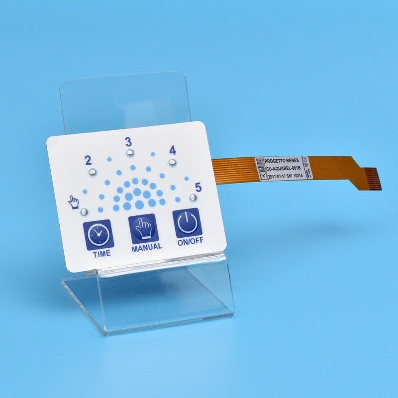 Rim Embossing Shape LED Membrane Switch with Customized Design and 4oz To 8oz Operating Force