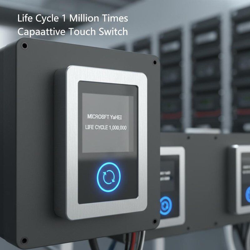Life Cycle 1 Million Times Capacitive Touch Switch Featuring Transparent Lcd Window Suitable for Control Panels and Automation Systems