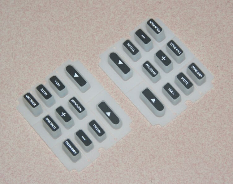 Concave-Convex Tactile Membrane Switch Keyboard High Sensivity Rubber Key