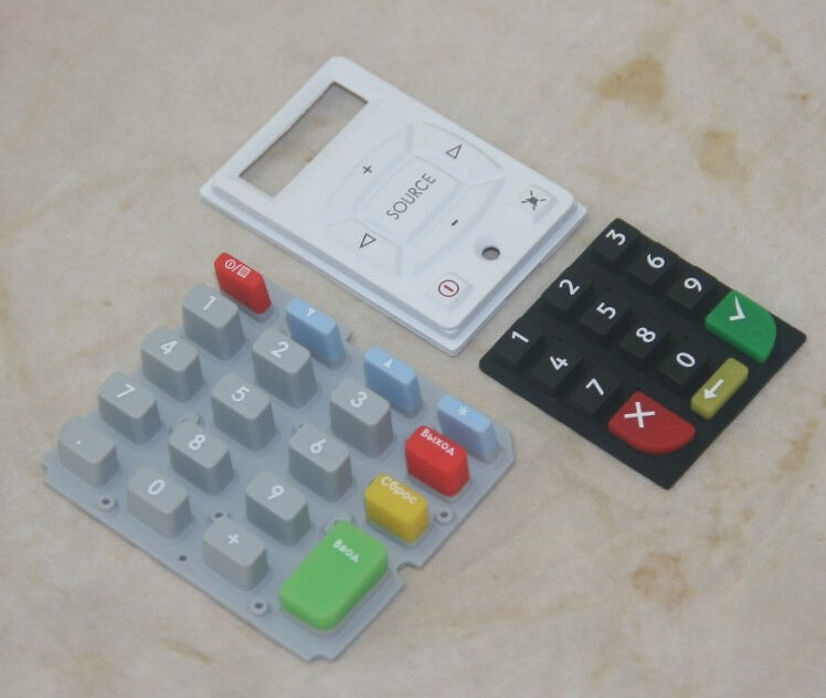 Key Control Overlay Button Keyboard Silicone Rubber Keypad