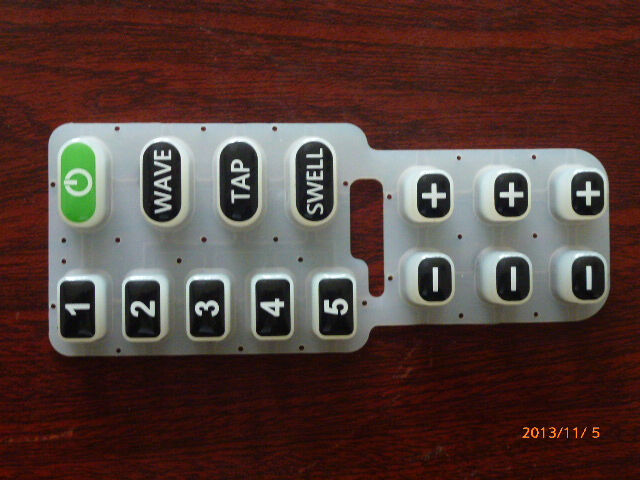 Control Feel Smooth Key Control Overlay Silicone Rubber Button Keypad