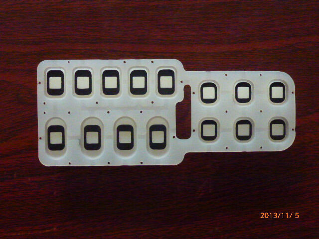 Control Feel Smooth Key Control Overlay Silicone Rubber Button Keypad
