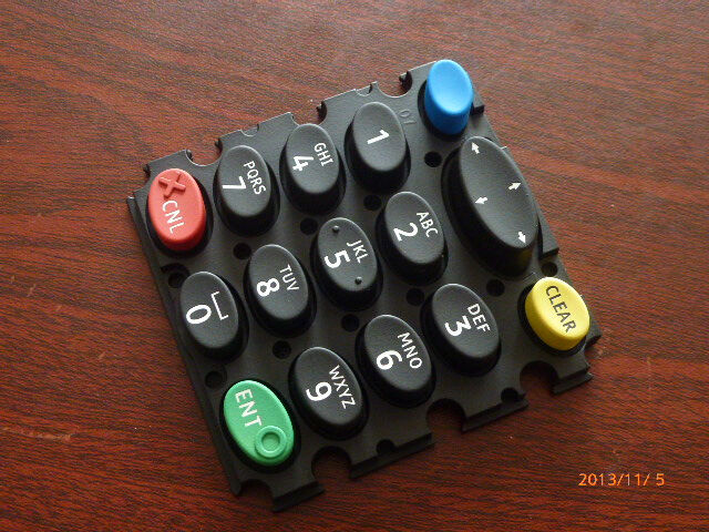 High Sensivity Key Control Overlay Silicone Rubber Button Keyboard