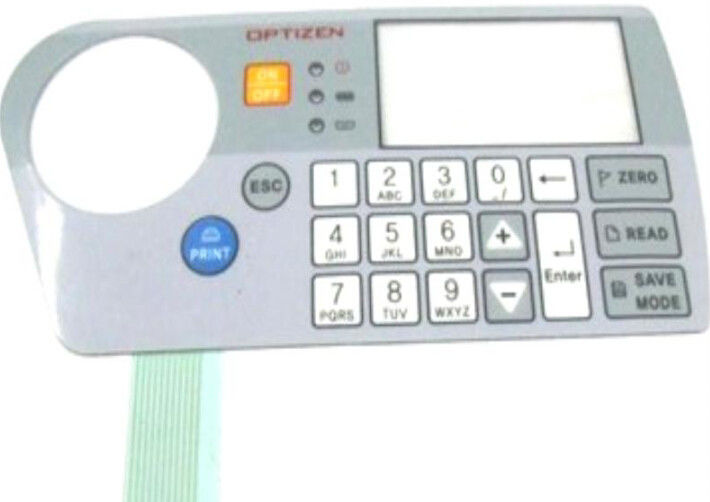 Flat Flexible Printed FPC Circuit Membrane Touch Switch With Embossed Keys